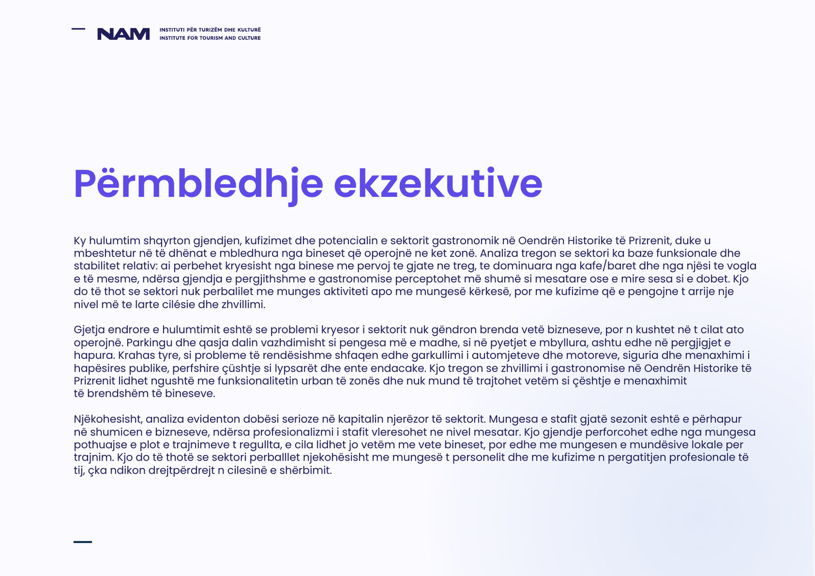 Përmbledhja e hulumtimit: Përmbledhje ekzekutive